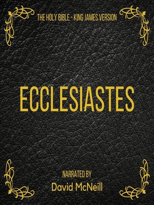 cover image of The Holy Bible--Ecclesiastes